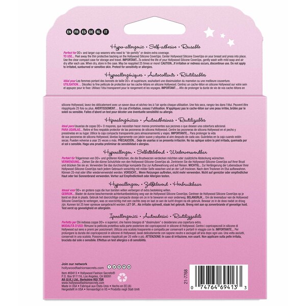 Hollywood Fashion Secrets Gentle Reusable No-Show Concealers