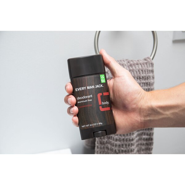 Every Man Jack Aluminum Free Deodorant Stick, Cedarwood, 2.7 OZ