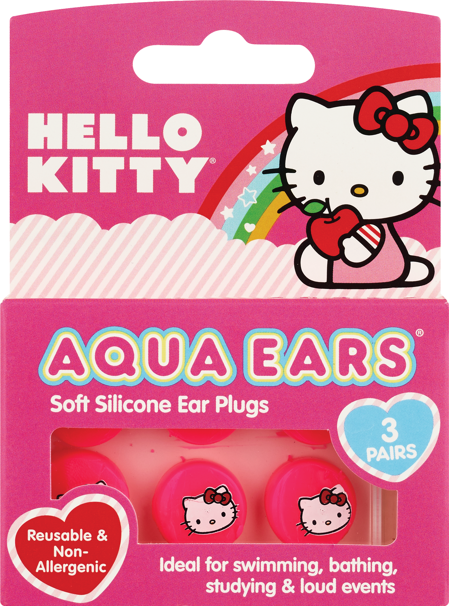 Hello Kitty Aqua Ears - Tapones de silicona para los oídos