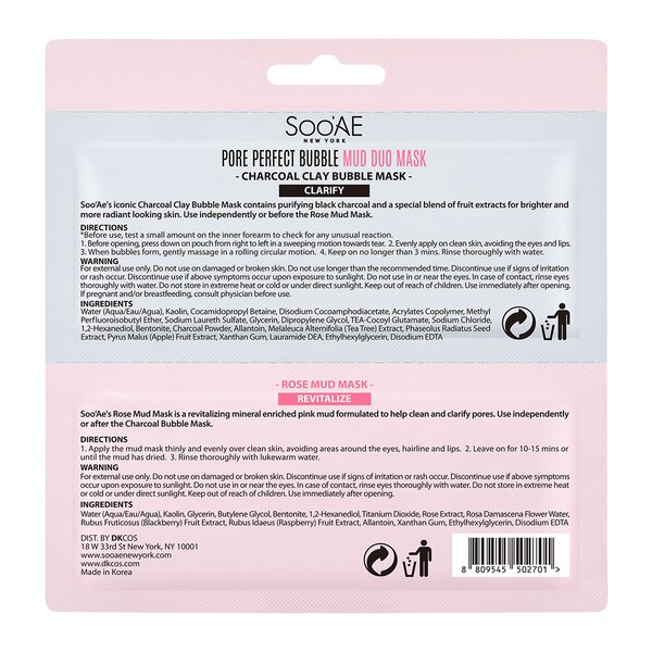 SooAE Pore Perfect Bubble Mud Duo Mask
