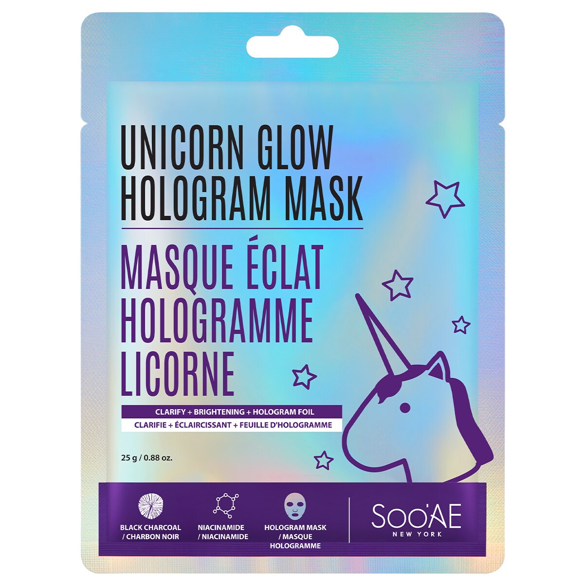 SooAE Unicorn Glow Clarify & Brightening Hologram Mask