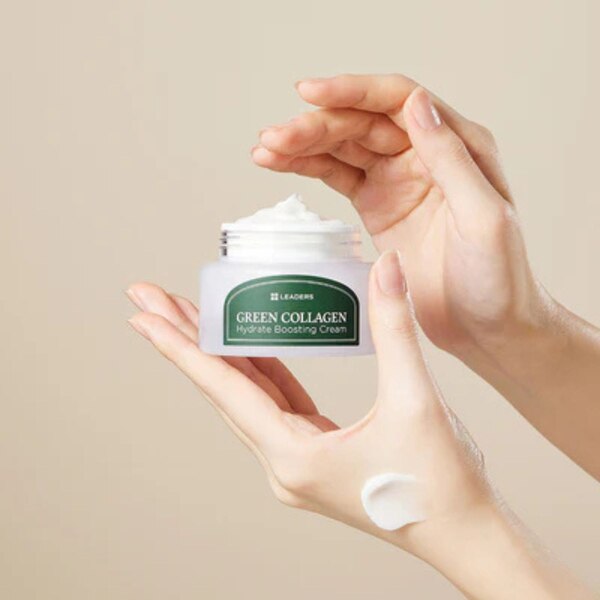 Leaders Green Collagen Hydrate Boosting Cream, 1.69 FL OZ