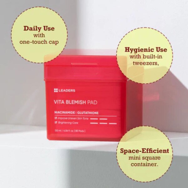 Leaders Vita Blemish Pads, 80 CT