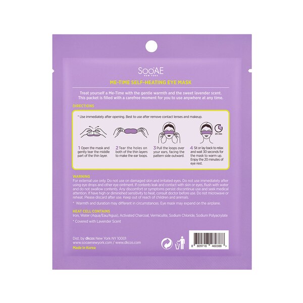 SooAE Me-Time Self-Heating Eye Mask