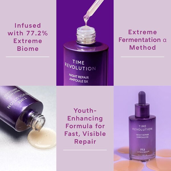 Missha Time Revolution Night Repair Ampoule 5X, 1.69 OZ