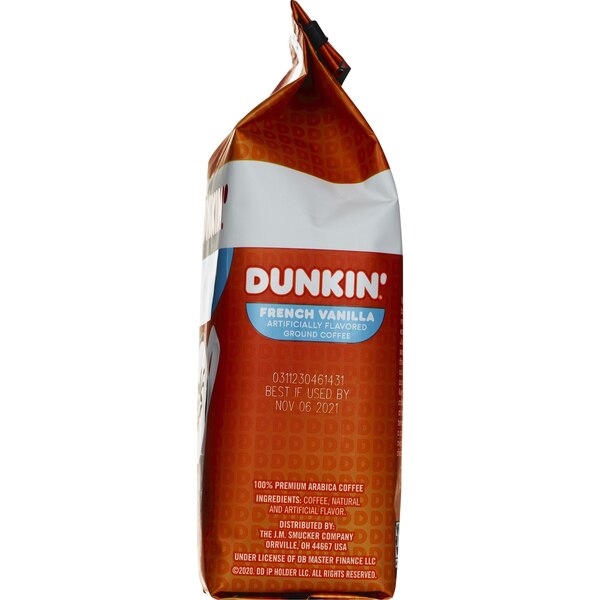 Dunkin Donuts Ground Coffee, French Vanilla, 12 oz