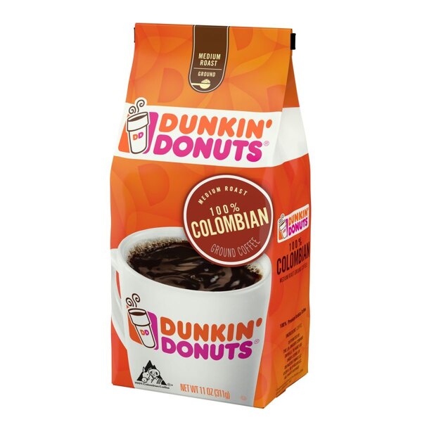 Dunkin' Ground Coffee, Colombian Roast, 11 oz