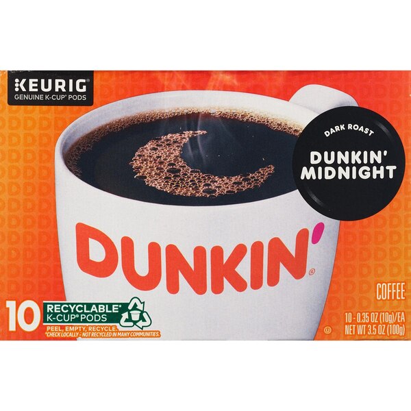 Dunkin' Coffee K-Cups, Dark Roast, 10 ct, 3.52 oz