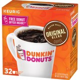 Dunkin' Coffee K-Cups, Original Blend Medium Roast, 32 ct,, thumbnail image