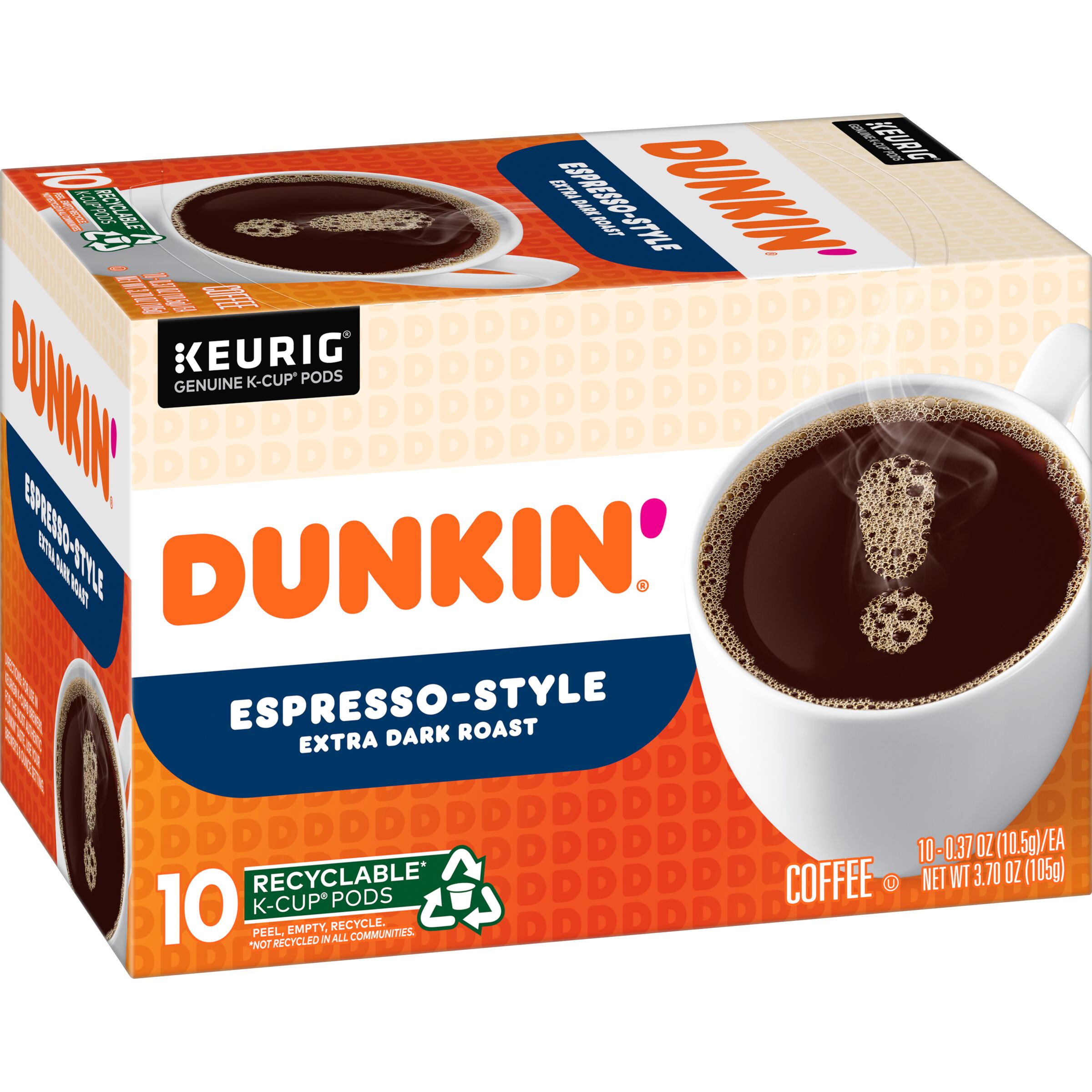 Dunkin Espresso Style Extra Dark Roast K Cup Pods 10 CT Pick Up In dunkin-espresso-style-extra-dark-roast-k-cup-pods-10-ct-pick-up-in