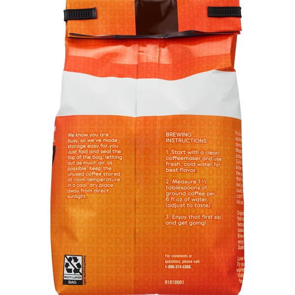 Dunkin' Ground Coffee, Original Blend Medium Roast, 18 oz