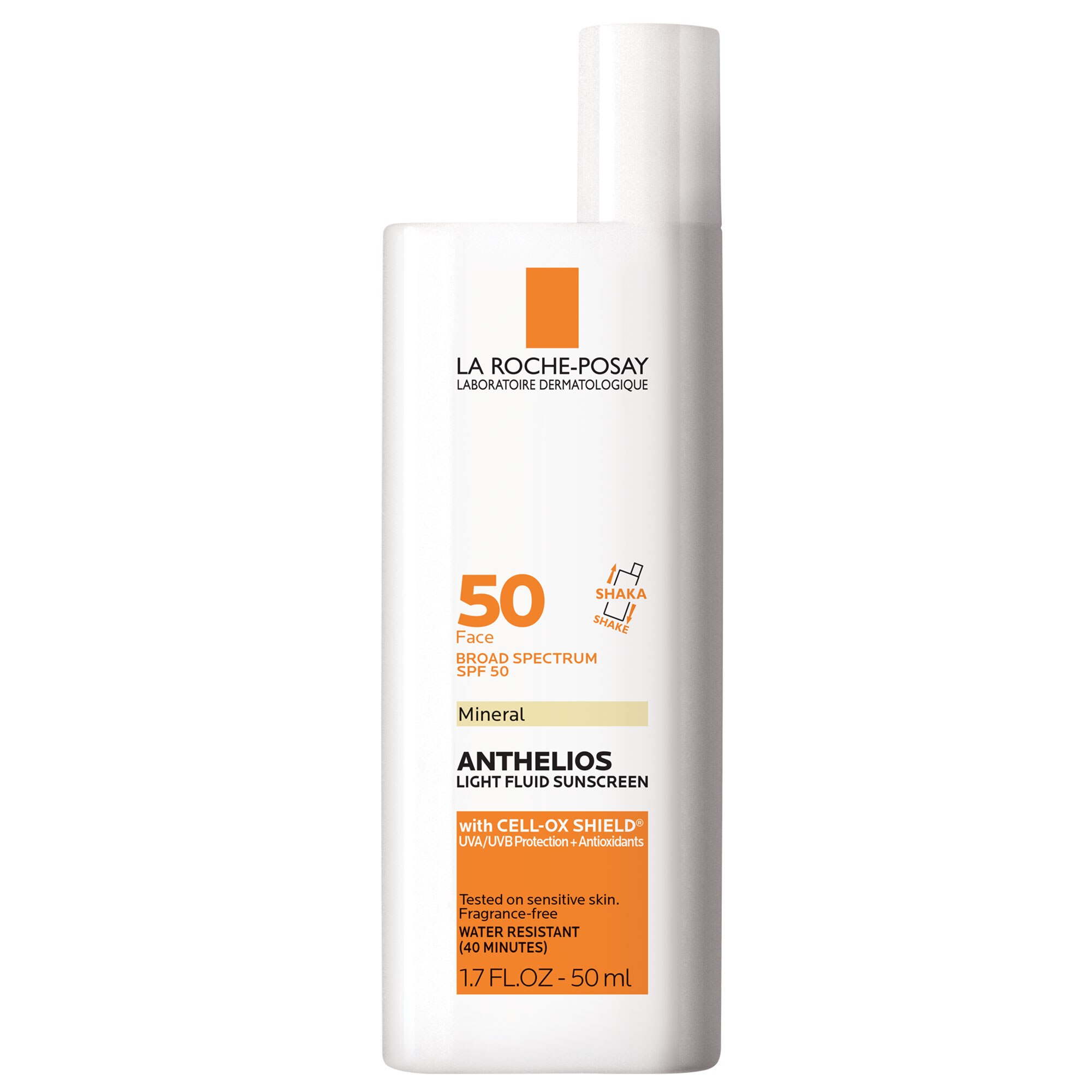 La Roche-Posay Anthelios Ultra Light SPF 50 Mineral Face Sunscreen with Zinc Oxide & Titanium Dioxide, 1.7 OZ