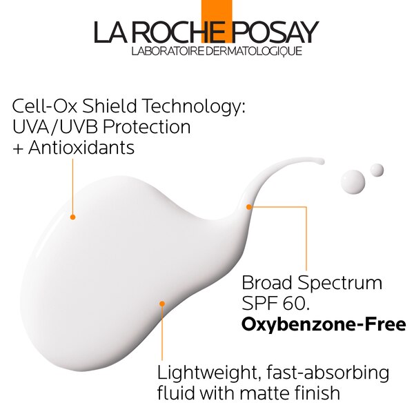 La Roche-Posay Anthelios 60 Face Ultra Light Sunscreen Fluid, 1.7 OZ