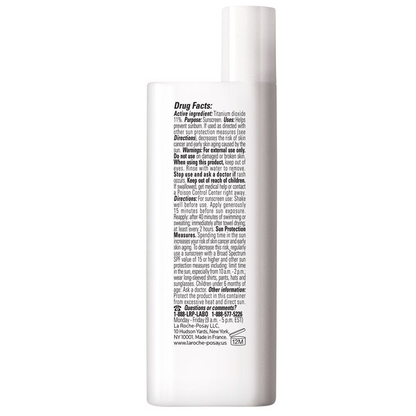 La Roche-Posay Anthelios Ultra-Light Fluid Mineral Tinted Face Sunscreen with APF 50 and Titanium Dioxide, 1.7 OZ