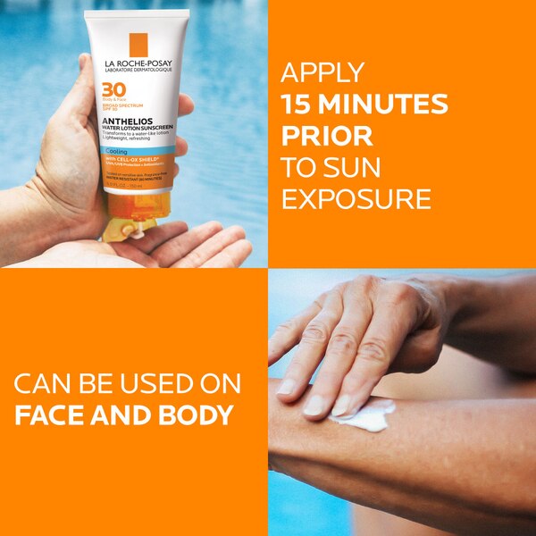 La Roche-Posay Anthelios Cooling Water-Lotion Sunscreen, SPF 30, 5 OZ