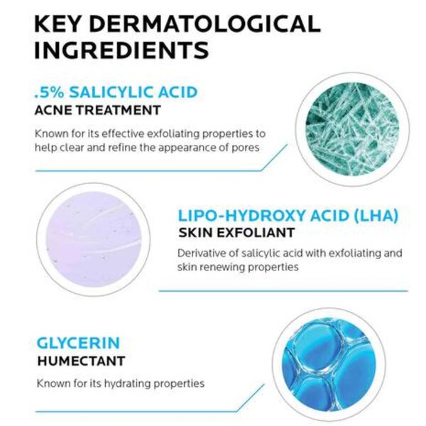 La Roche-Posay Effaclar Medicated Gel Face Cleanser, 6.76 OZ