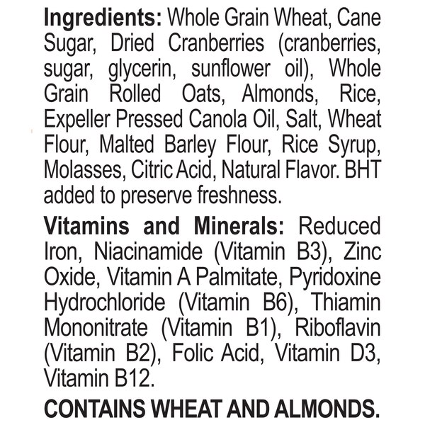 Great Grains Cereal Cranberry Almond Crunch, 14 oz