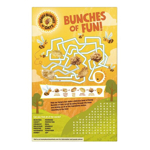 Honey Bunches of Oats, Honey Roasted Cereal, Family Size, 18 oz