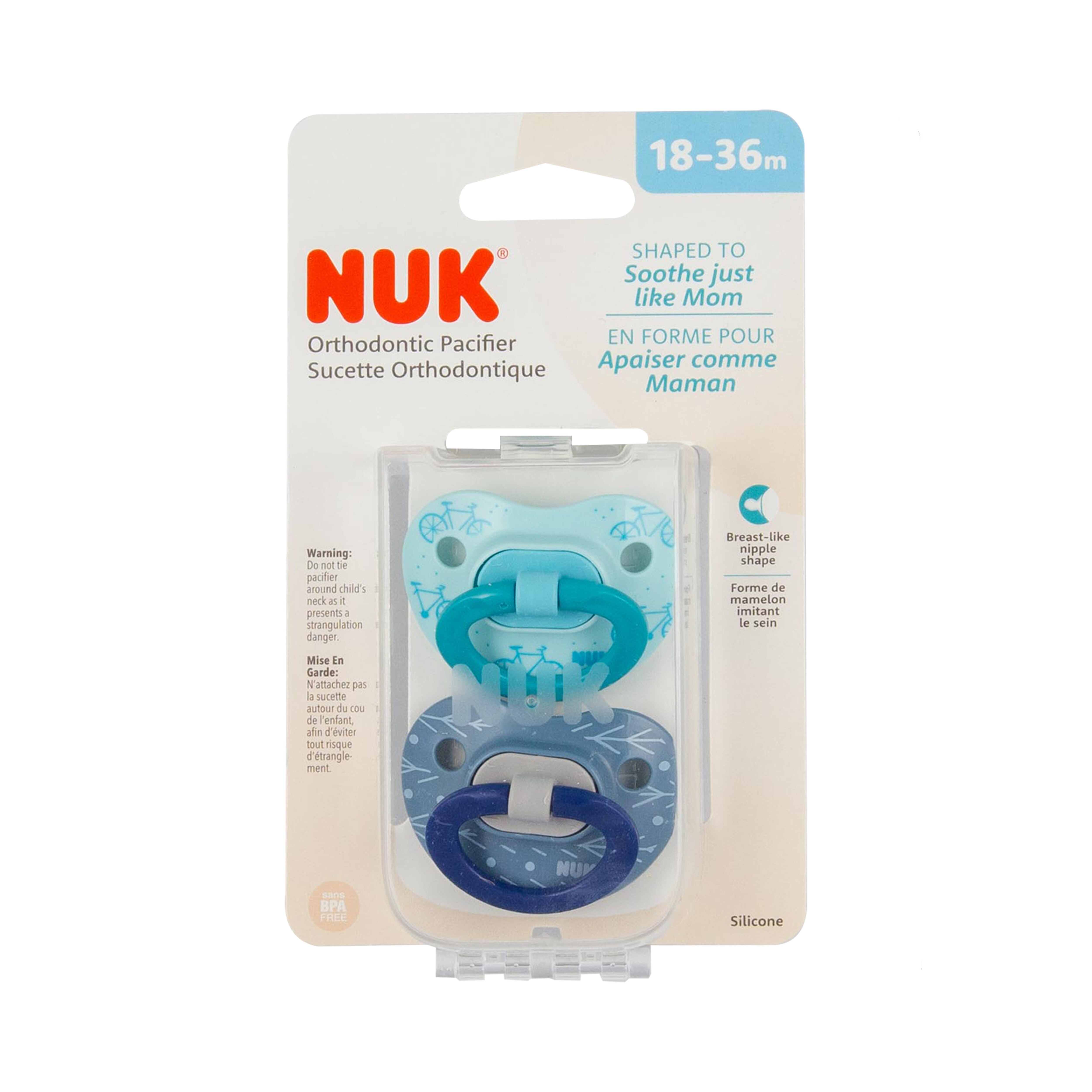 Nuk Natural - Chupete ortodóntico, 18-36 meses