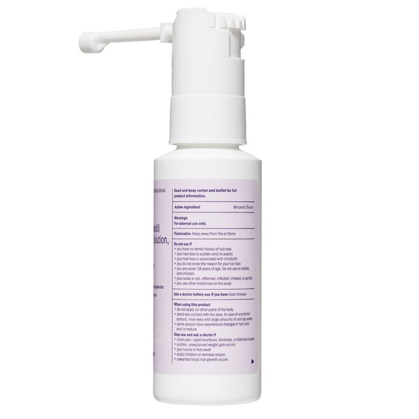 Keranique Women's 2% Minoxidil Solution for Hair Regrowth, 1 Month Supply