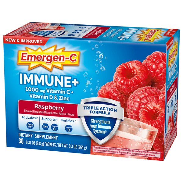 Emergen-C Immune+ 1000mg Vitamin C Powder, 30 CT
