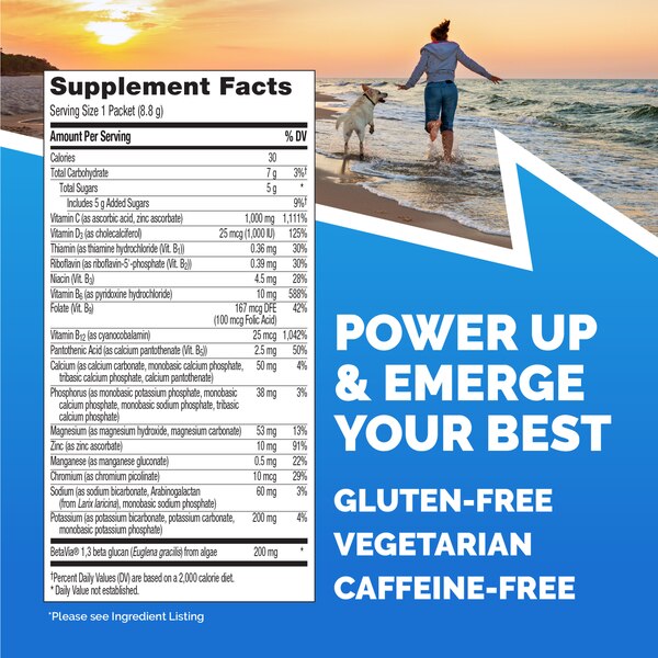 Emergen-C Immune+ 1000mg Vitamin C Powder, 30 CT