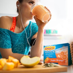 Emergenc-C Immune +Plus Vitamin D Drink Mix, Super Orange, 10 CT