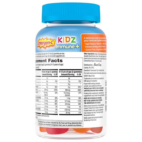 Emergen-C Kidz Immune+ Immune Support  Dietary Supplements, 44 CT