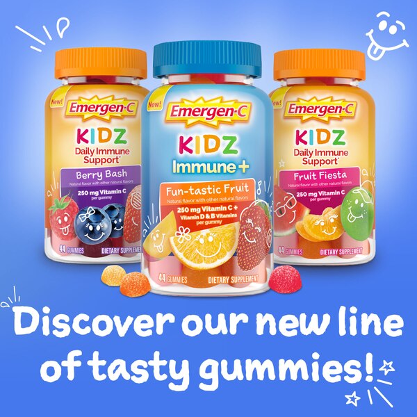 Emergen-C Kidz Immune+ Immune Support  Dietary Supplements, 44 CT