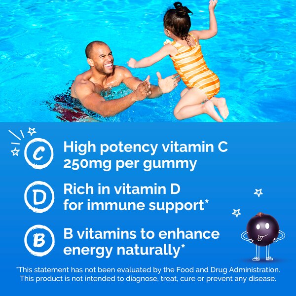 Emergen-C Kidz Immune+ Gummy Excellent Elderberry, 44 CT