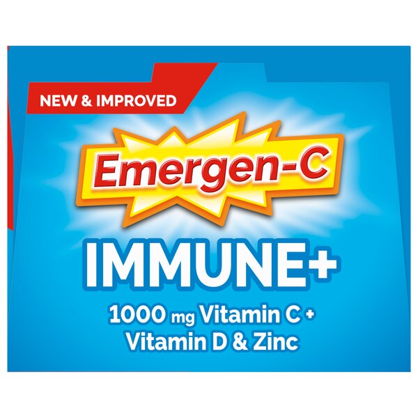 Emergen-C Immune+ Triple Action Immune Support Powder, 18 CT