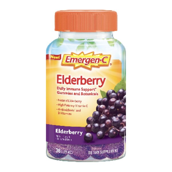 Emergen-C Elderberry Gummies Immune Support, 36 CT