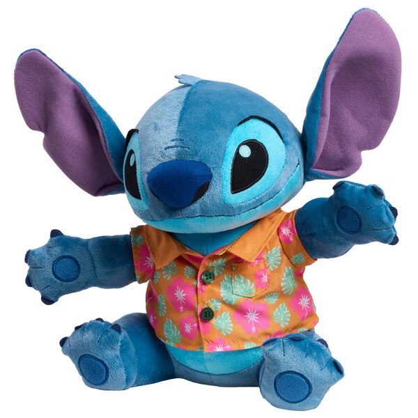 Disney Stitch Plush in Spring Floral Shirt, 15 in