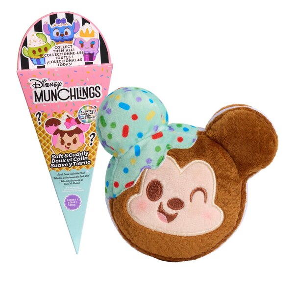 Disney Munchlings Single Serve Scented Collectible Plush, Blind Pack