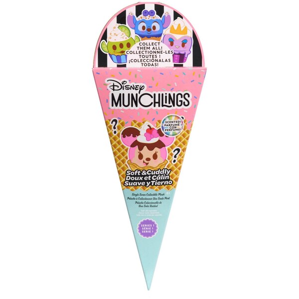Disney Munchlings Single Serve Scented Collectible Plush, Blind Pack