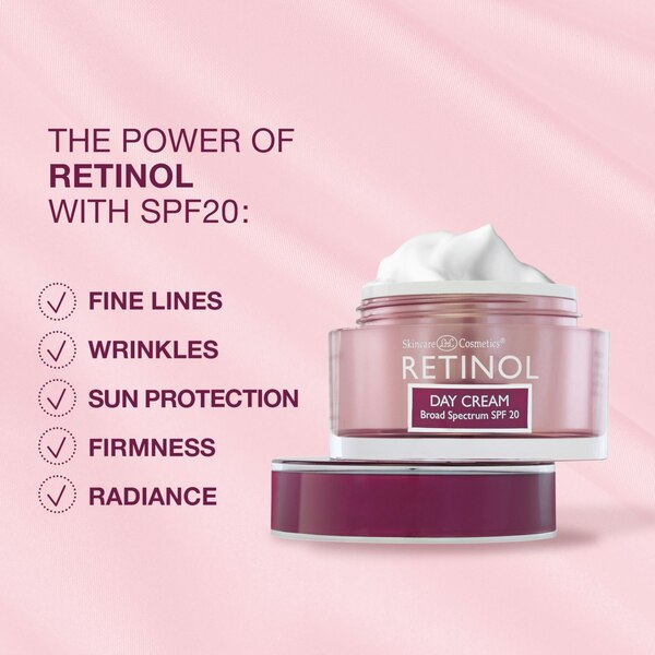 Skincare Cosmetics Retinol Day Cream SPF 20, 1.7 OZ