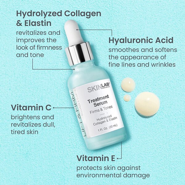 SKINLAB Lift & Firm Treatment Serum, Collagen & Elastin, 1 OZ