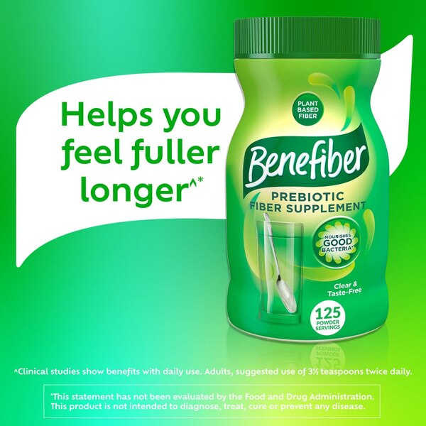 Benefiber Daily Prebiotic Dietary Fiber Supplement Powder, Unflavored