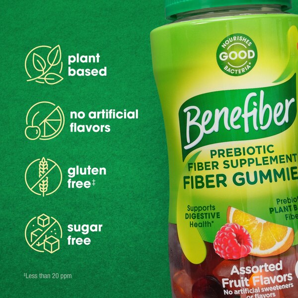 Benefiber Prebiotic Fiber Gummies for Digestive Health