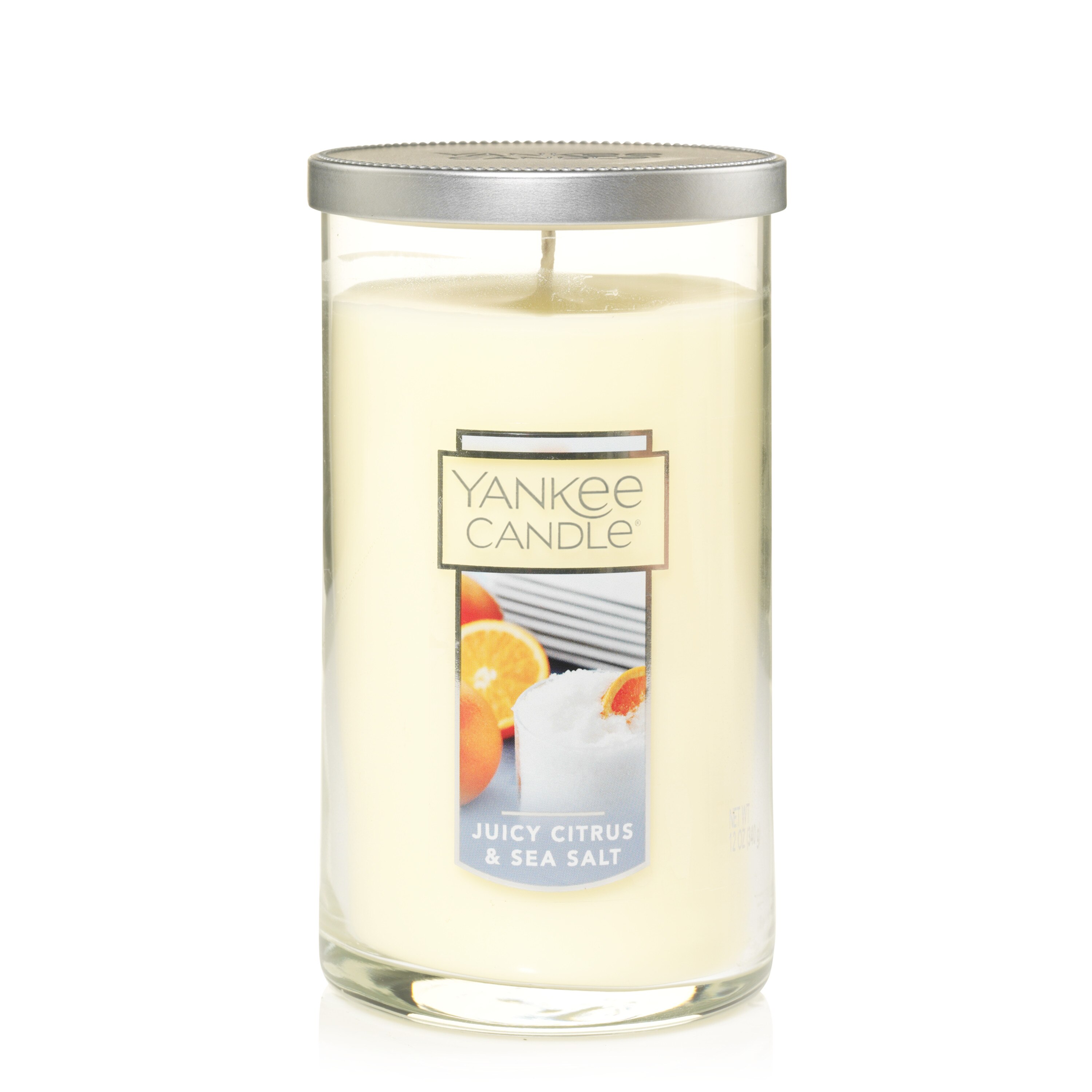 Yankee Candle Juicy Citrus & Sea Salt Perfect Pillar Candle, 12 OZ