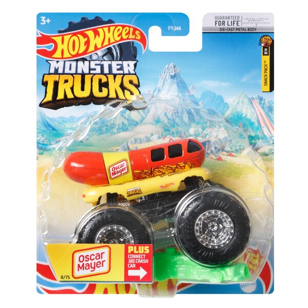Hot Wheels 1:64 Scale Monster Truck, Assorted Designs