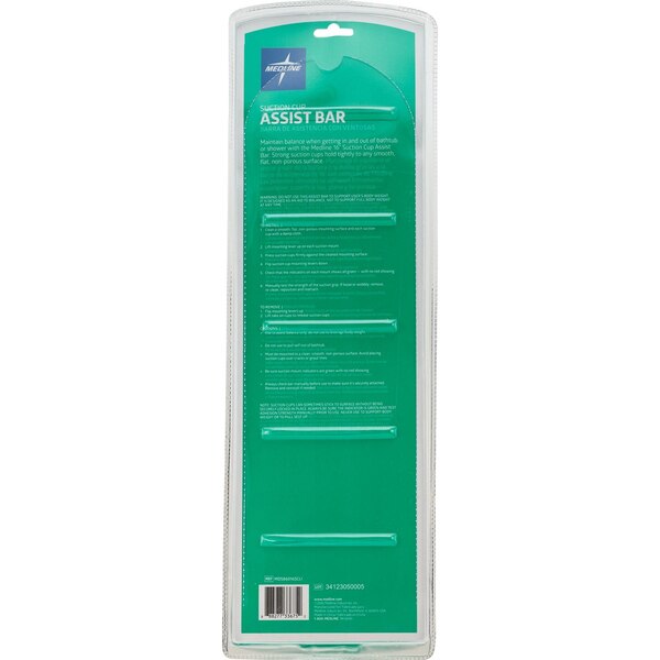 Medline 16in Suction Grab Bar