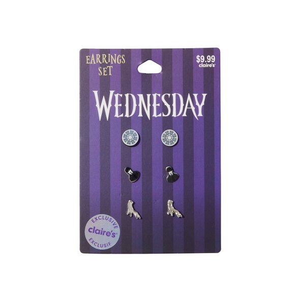 Claire's Halloween Wednesday Earrings