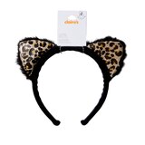 Claire's Halloween Leopard Cat Headband, thumbnail image