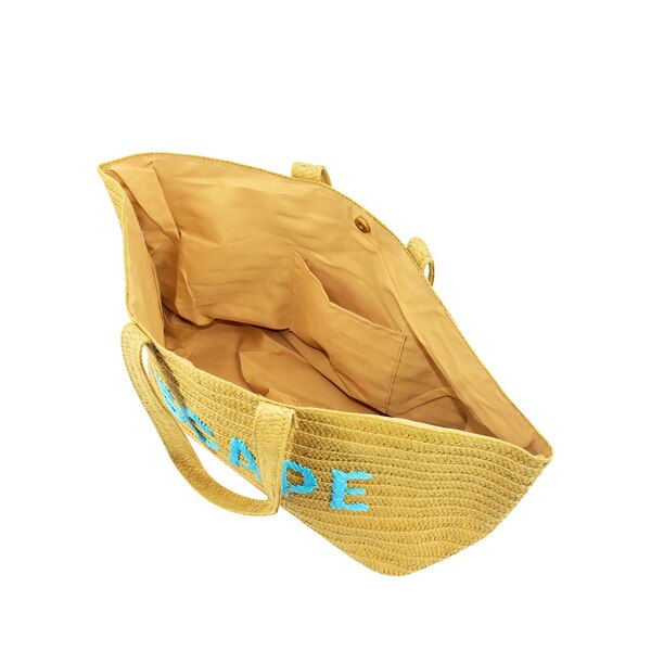 Concept One "Escape" Woven Straw Tote Bag