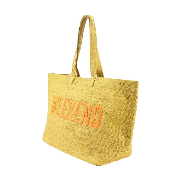 Concept One "Weekend" Woven Straw Tote Bag