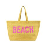 Concept One "Beach" Woven Straw Tote Bag, thumbnail image