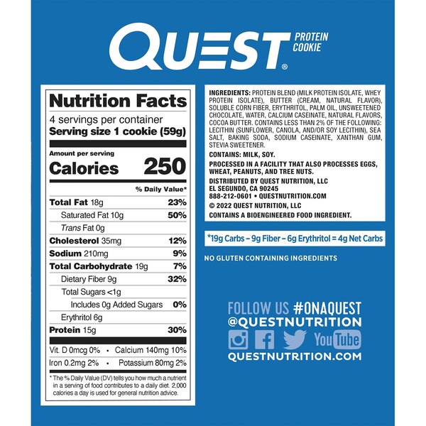Quest Protein Cookie, 4 CT