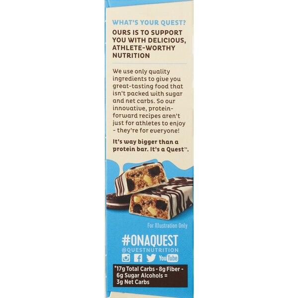 Quest Dipped Cookies & Cream Protein Bar, 4 PK