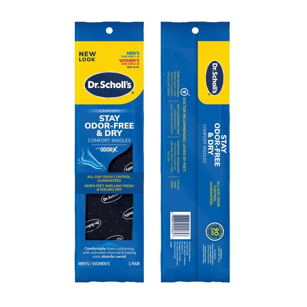 Dr. Scholl's Stay Odor-Free & Dry Comfort Insoles